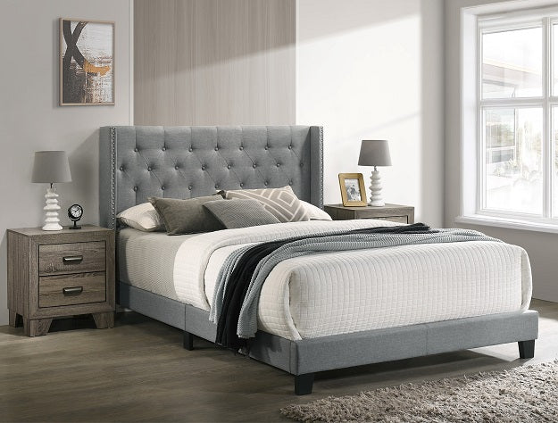 MAKAYLA BED GRAY Smyrna Furniture Outlet