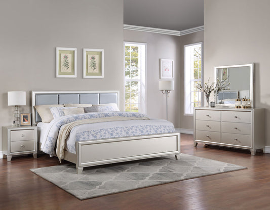 Omni 4-Piece King Bedroom Set
(King Bed, Nightstand, Dresser/Mirror) Smyrna Furniture Outlet