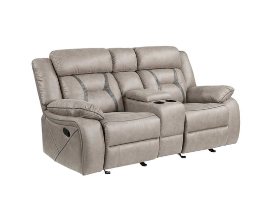Tyson Console Loveseat, Manual Reclining, Glider