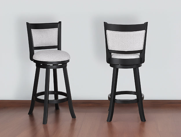 CECIL SWIVEL BAR STOOL DOVE K/D