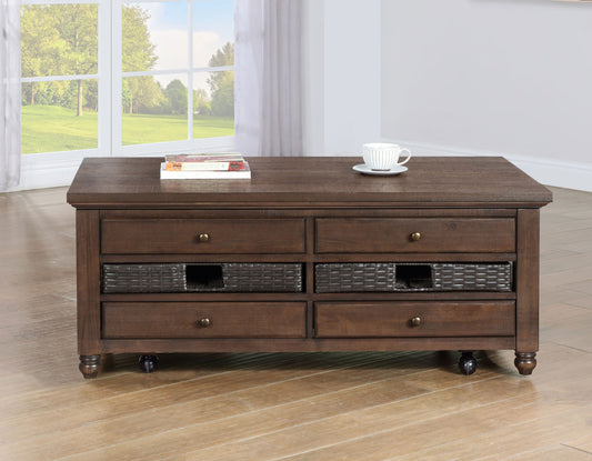 Oliver, Lift-Top Cocktail Table, Castered