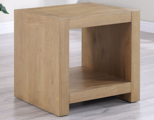 Aubrey, End Table, Driftwood Finish