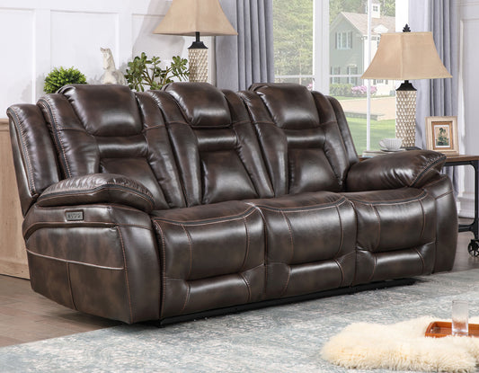 Oportuna Dual-Power Reclining Sofa w/Drop-Down Table