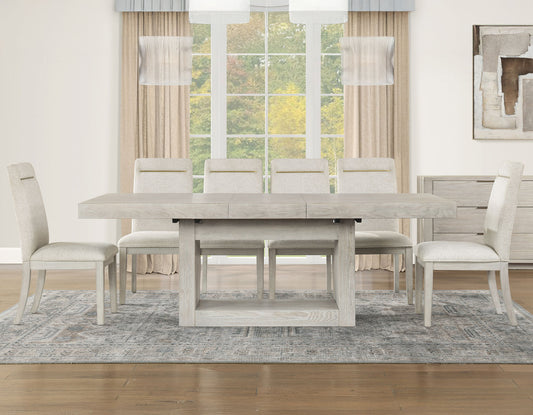 Garland 5-Piece Dining Set, Distressed Greige Finish