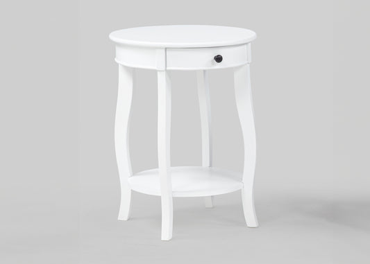 JACIE CHAIRSIDE TABLE WHITE
