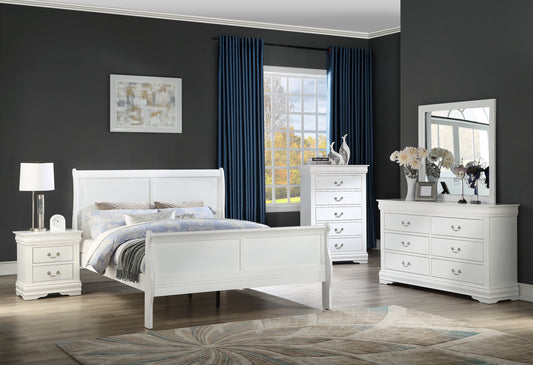 LOUIS PHILIP DRESSER MIRROR WHITE