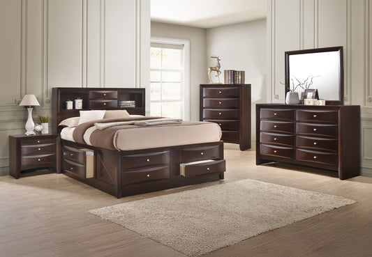EMILY DRESSER MIRROR DARK CHERRY