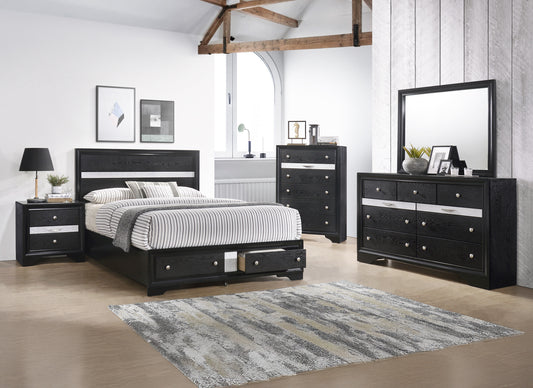 REGATA DRESSER MIRROR BLACK/SILVER