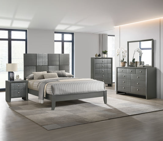 DENKER DRESSER MIRROR GUN METAL