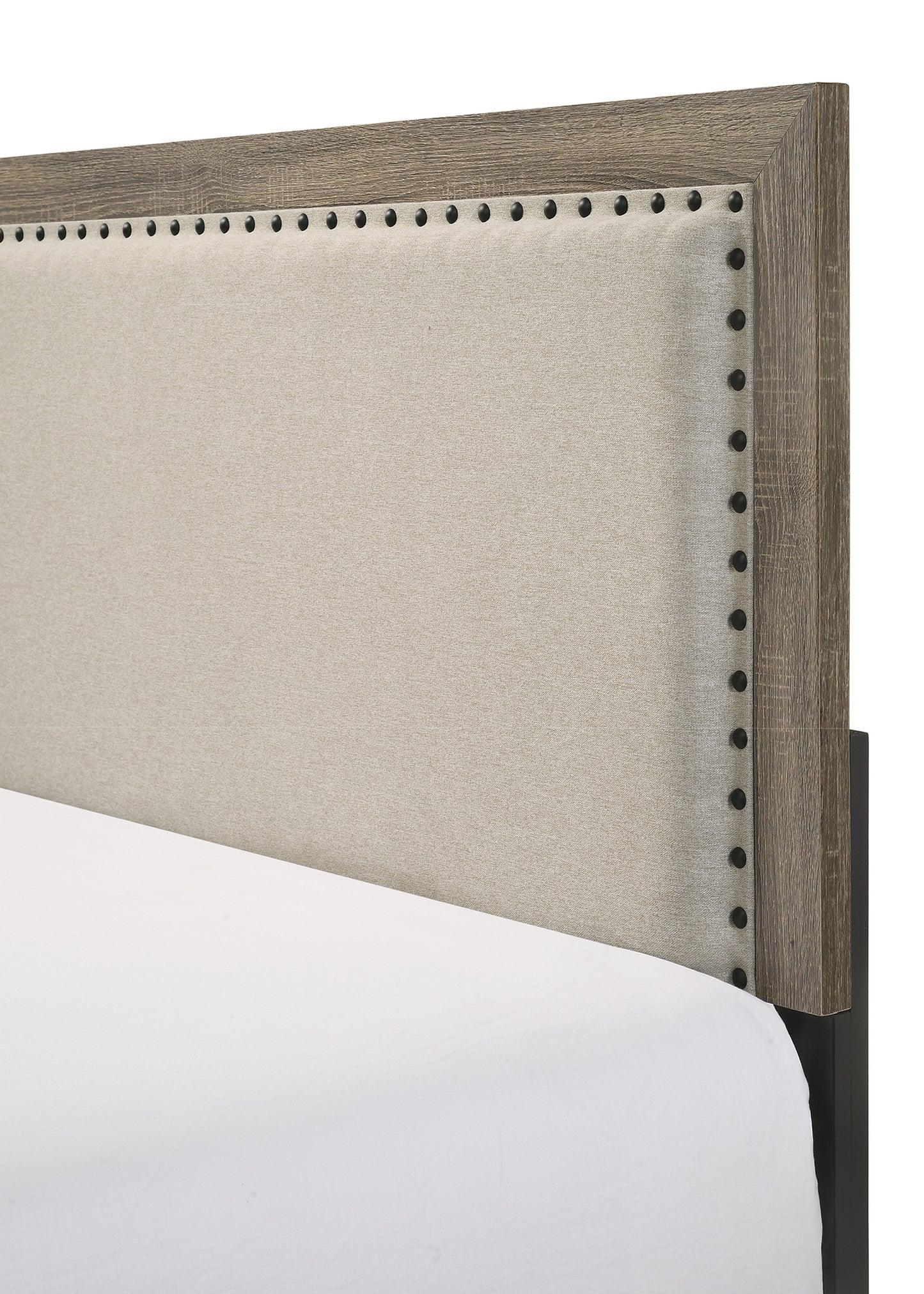 MILLIE UPHOLSTEREDOLSTERY BED ONE BOX -GREY