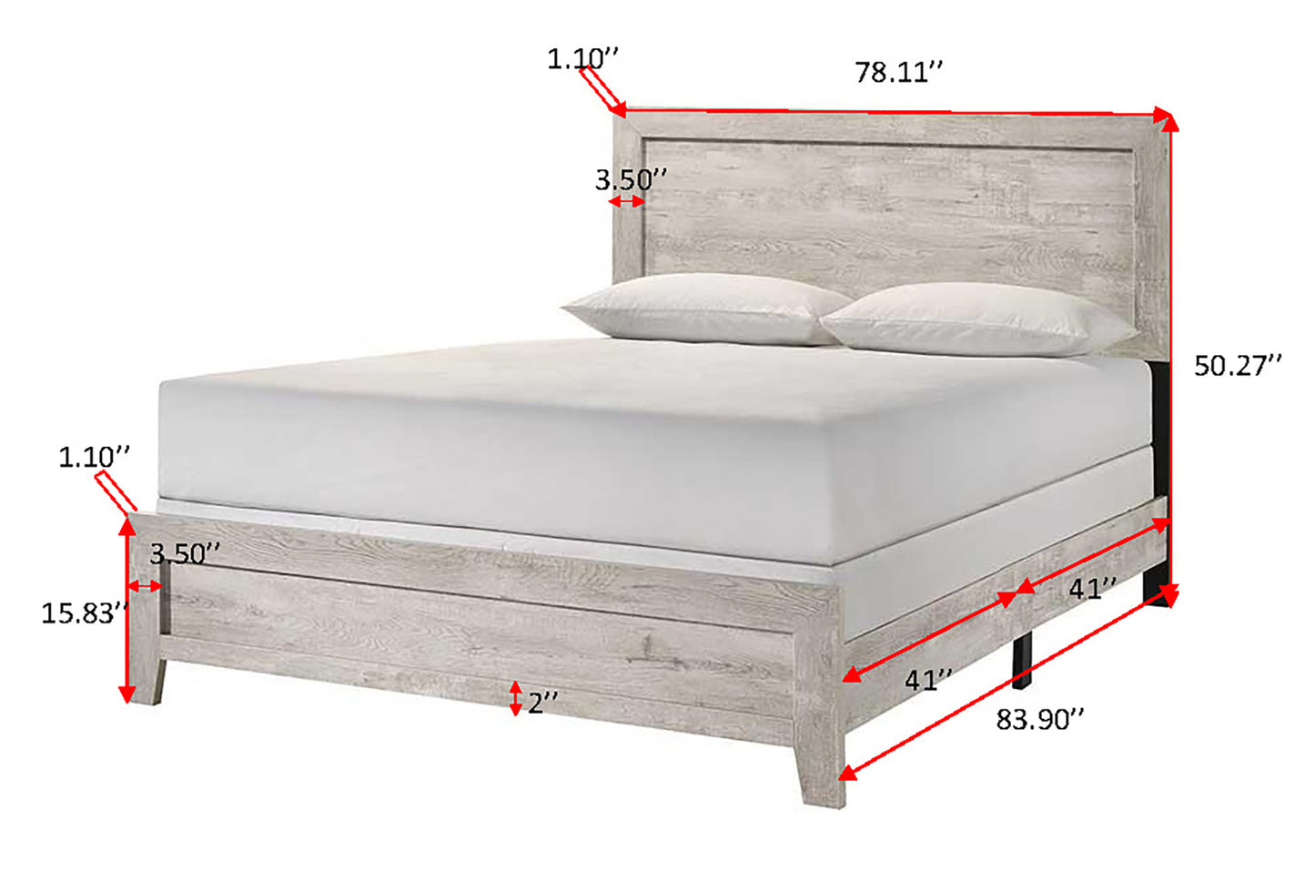 MILLIE BED IN ONE BOX-WHITE