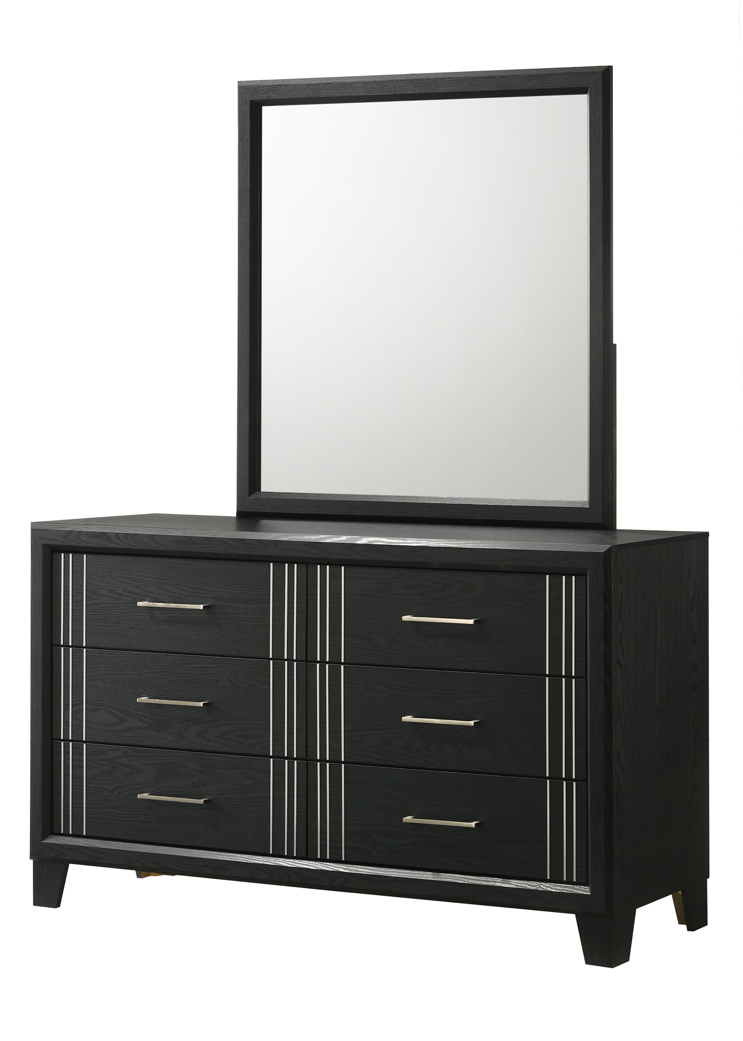 CHARLIE DRESSER MIRROR-CHARCOAL