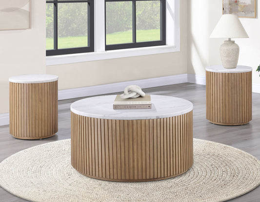 Colvin Marble, Toffee
Cocktail Table, Castered
End Table