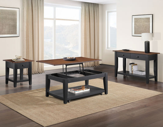 Joplin
Lift-Top Cocktail Table, Castered
End Table
Sofa Table