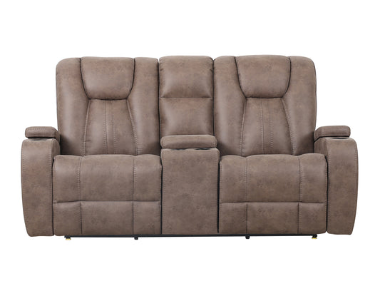 Marlow Console Loveseat, Manual Reclining, Sand