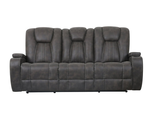 Marlow Sofa, Manual Reclining, Charcoal