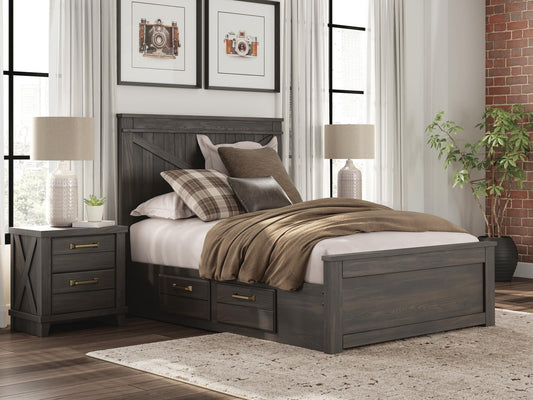 Vonitta Bay Full Panel Bed with Storage