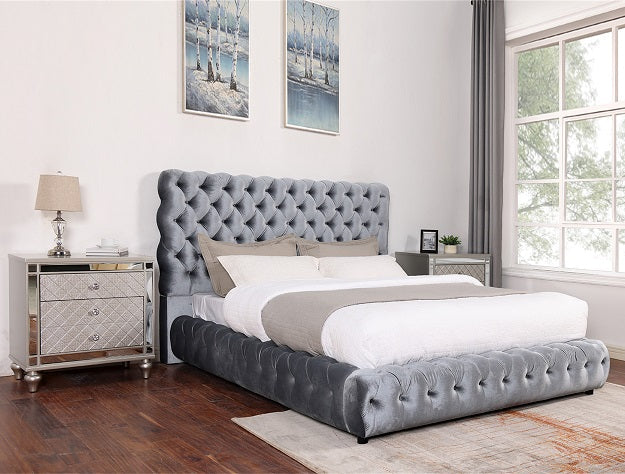 FLORY BED GRAY Smyrna Furniture Outlet