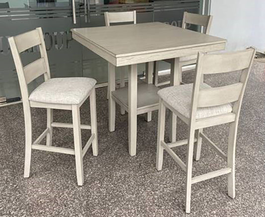 LESTER 5-PK CTR HT TABLE DRIFT WOOD