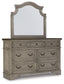 Lodenbay California King Panel Bed with Mirrored Dresser, Chest and Nightstand Smyrna Furniture Outlet