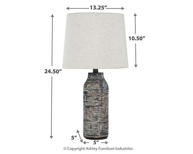 Mahima Paper Table Lamp (2/CN) Smyrna Furniture Outlet