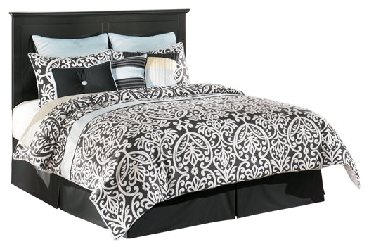 Maribel Queen/Full Panel Headboard with Mirrored Dresser and Chest Smyrna Furniture Outlet