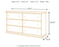 Maribel Twin Panel Headboard with Dresser Smyrna Furniture Outlet