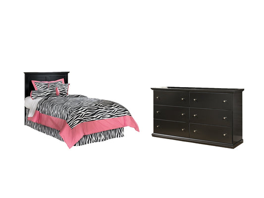 Maribel Twin Panel Headboard with Dresser Smyrna Furniture Outlet
