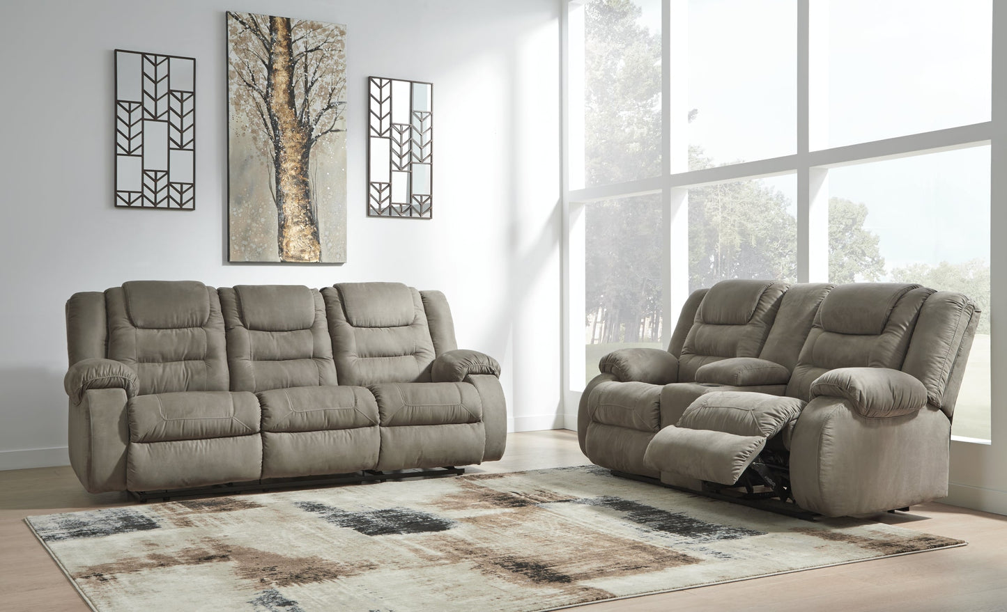 McCade DBL Rec Loveseat w/Console Smyrna Furniture Outlet