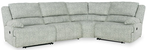 McClelland 4-Piece Reclining Sectional Smyrna Furniture Outlet