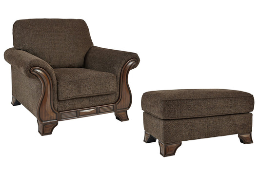 Miltonwood Chair and Ottoman Smyrna Furniture Outlet