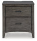 Montillan Two Drawer Night Stand Smyrna Furniture Outlet