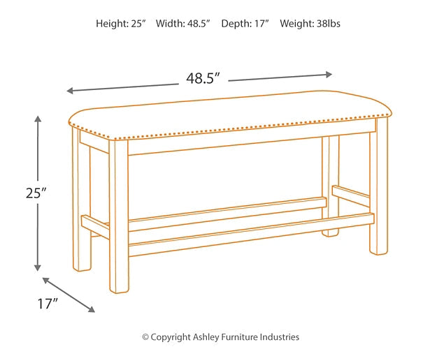 Moriville Double UPH Bench (1/CN) Smyrna Furniture Outlet