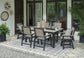 Mount Valley Outdoor Dining Table and 6 Chairs Smyrna Furniture Outlet