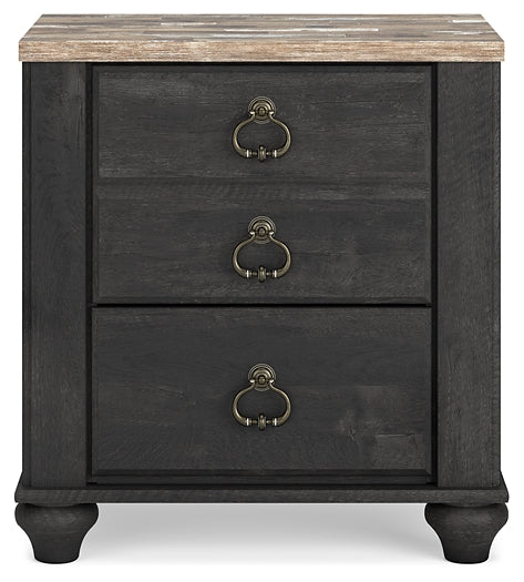 Nanforth Two Drawer Night Stand Smyrna Furniture Outlet