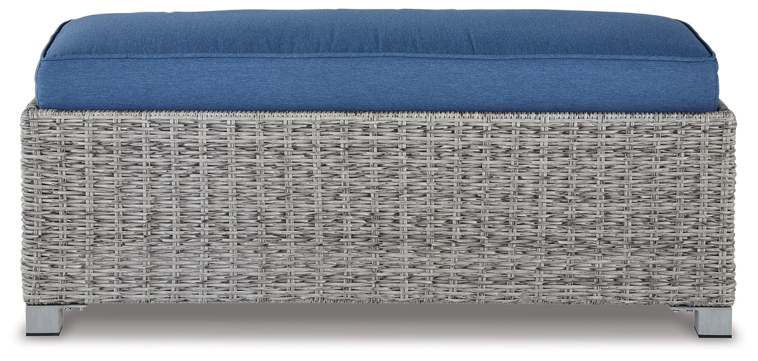 Naples Beach Bench with Cushion Smyrna Furniture Outlet