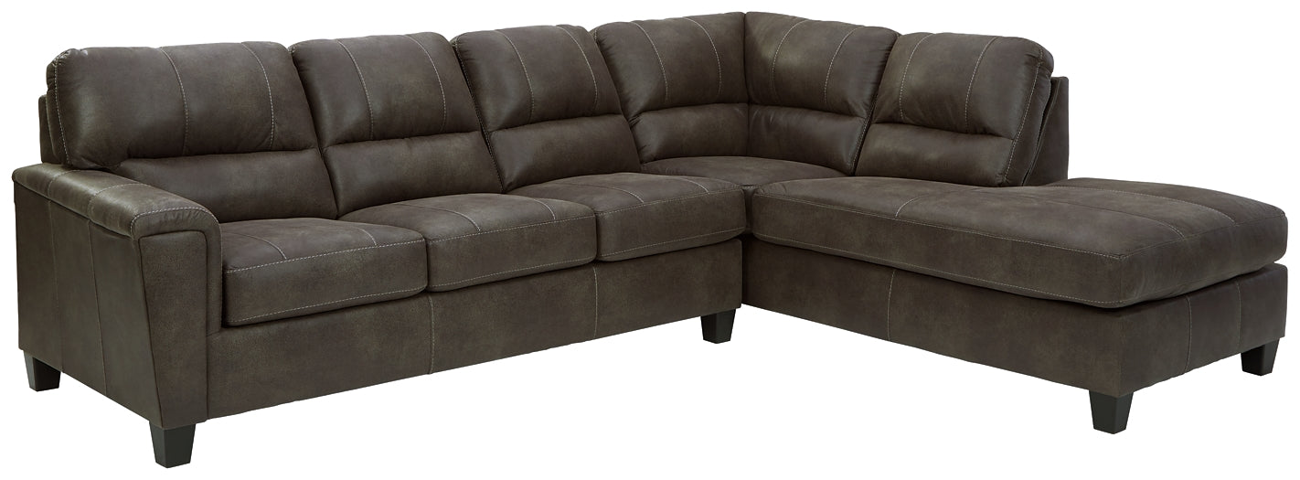 Navi 2-Piece Sectional with Chaise Smyrna Furniture Outlet