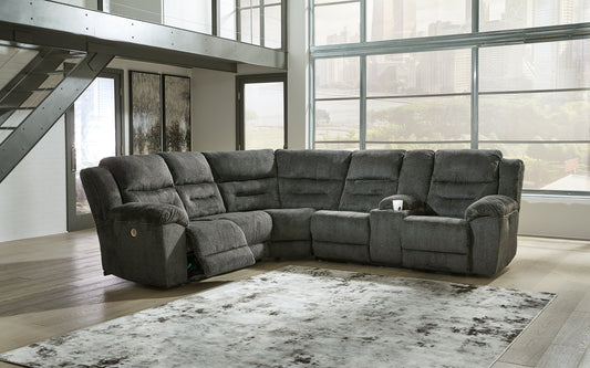 Nettington 3-Piece Power Reclining Sectional Smyrna Furniture Outlet