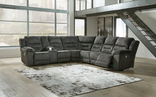 Nettington 4-Piece Power Reclining Sectional Smyrna Furniture Outlet