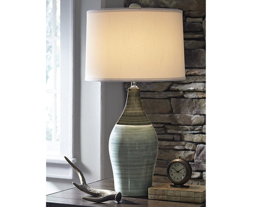 Niobe Ceramic Table Lamp (2/CN) Smyrna Furniture Outlet