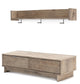 Oliah Bench with Coat Rack Smyrna Furniture Outlet
