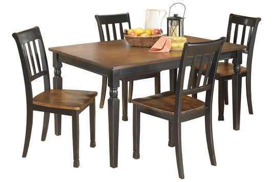 Owingsville Dining Table and 4 Chairs Smyrna Furniture Outlet