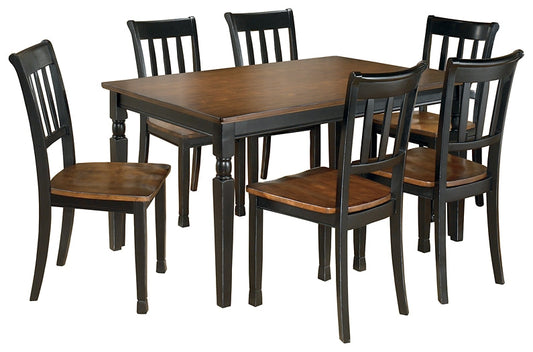Owingsville Dining Table and 6 Chairs Smyrna Furniture Outlet