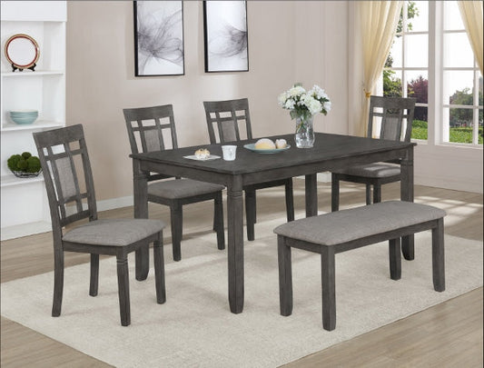 PAIGE 6-PC DINETTE SET WITH BENCH Smyrna Furniture Outlet