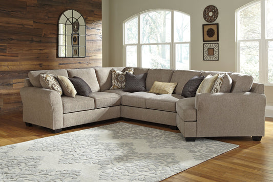 Pantomine 4-Piece Sectional with Cuddler Smyrna Furniture Outlet