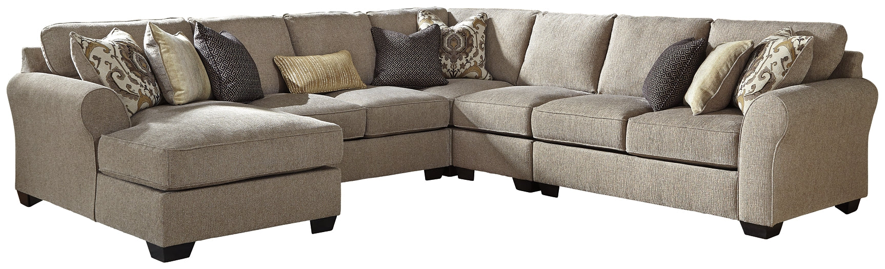 Pantomine 5-Piece Sectional with Chaise Smyrna Furniture Outlet