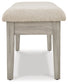 Parellen Upholstered Storage Bench Smyrna Furniture Outlet