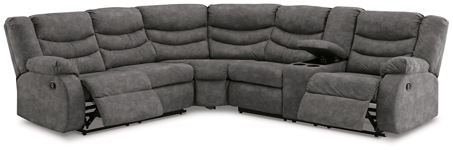 Partymate 2-Piece Reclining Sectional Smyrna Furniture Outlet