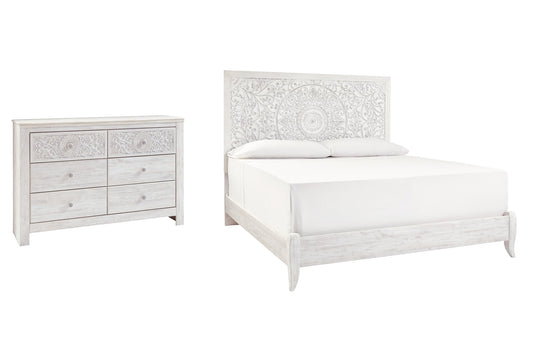 Paxberry Queen Panel Bed with Dresser Smyrna Furniture Outlet