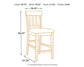 Ralene Upholstered Barstool (2/CN) Smyrna Furniture Outlet